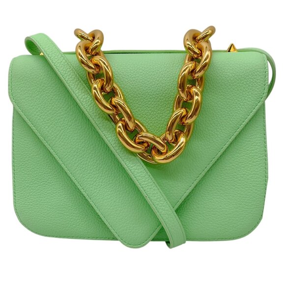 Bottega Veneta Wasabi Calfskin Mount Envelope Bag - Picture 1 of 15